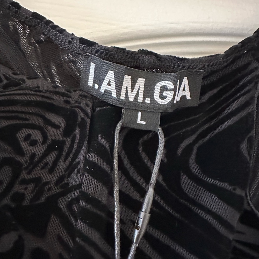 I.AM.GIA Black Velvet Pants